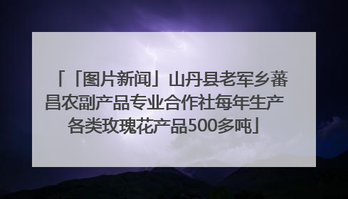 「图片新闻」山丹县老军乡蕃昌农副产品专业合作社每年生产各类玫瑰花产品500多吨