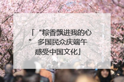 “粽香飘进我的心” 多国民众庆端午感受中国文化