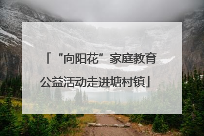 “向阳花”家庭教育公益活动走进塘村镇