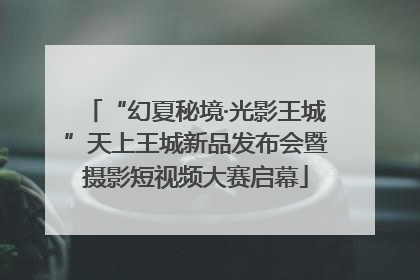 “幻夏秘境·光影王城”天上王城新品发布会暨摄影短视频大赛启幕