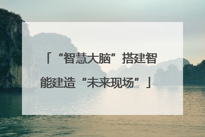 “智慧大脑”搭建智能建造“未来现场”