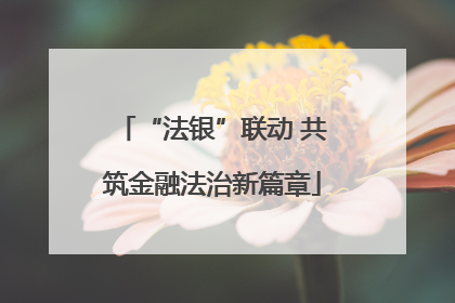 “法银”联动 共筑金融法治新篇章