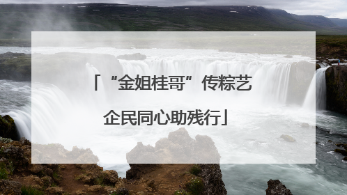 “金姐桂哥”传粽艺 企民同心助残行