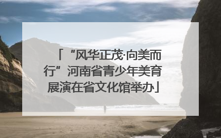 “风华正茂·向美而行”河南省青少年美育展演在省文化馆举办