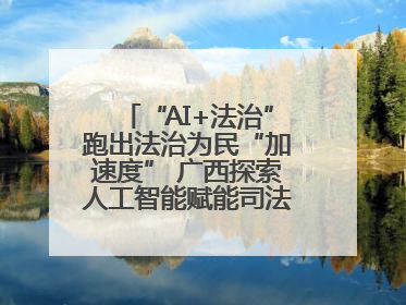 “AI+法治”跑出法治为民“加速度” 广西探索人工智能赋能司法行政发展新路径