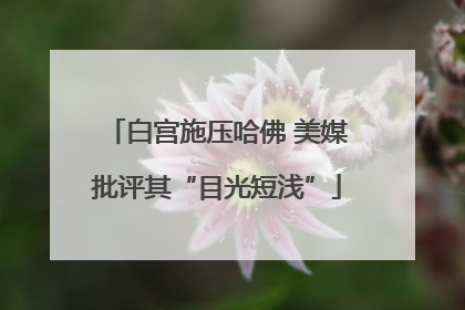 白宫施压哈佛 美媒批评其“目光短浅”