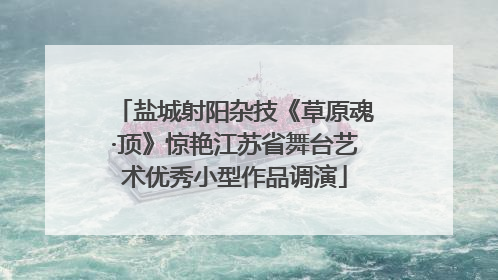 盐城射阳杂技《草原魂·顶》惊艳江苏省舞台艺术优秀小型作品调演