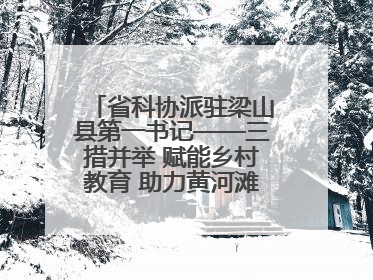 省科协派驻梁山县第一书记——三措并举 赋能乡村教育 助力黄河滩娃健康成长