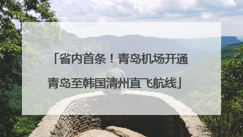 省内首条！青岛机场开通青岛至韩国清州直飞航线