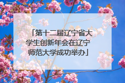 第十二届辽宁省大学生创新年会在辽宁师范大学成功举办