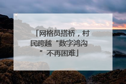 网格员搭桥，村民跨越“数字鸿沟”不再困难