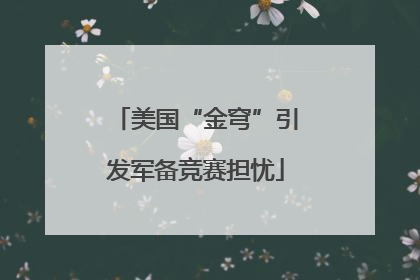 美国“金穹”引发军备竞赛担忧
