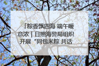粽香飘四海 端午暖意浓｜日照海警局组织开展“同包米粽 共话端午”系列活动