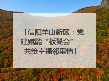 信阳羊山新区：党建赋能“板凳会” 共绘幸福邻里情