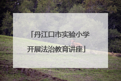 丹江口市实验小学开展法治教育讲座