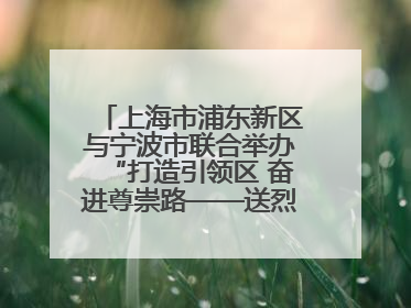 上海市浦东新区与宁波市联合举办“打造引领区 奋进尊崇路——送烈士精神回家乡”主题活动