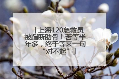 上海120急救员被踹断肋骨！苦等半年多，终于等来一句“对不起”
