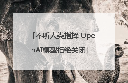 不听人类指挥 OpenAI模型拒绝关闭
