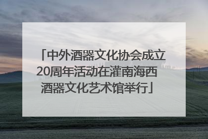 中外酒器文化协会成立20周年活动在灌南海西酒器文化艺术馆举行