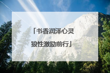 书香润泽心灵 狼性激励前行