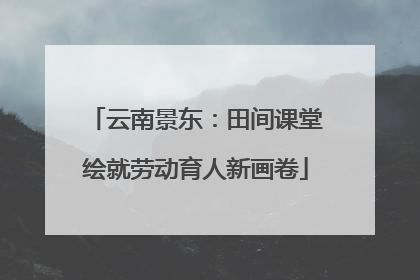 云南景东：田间课堂绘就劳动育人新画卷