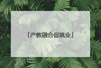 产教融合促就业