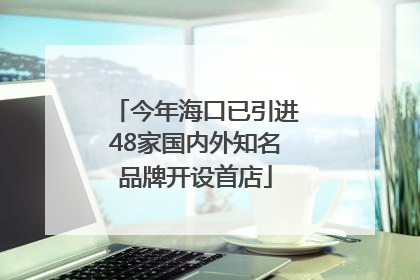 今年海口已引进48家国内外知名品牌开设首店