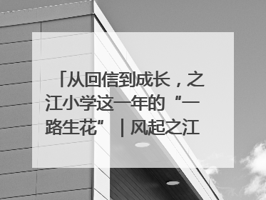 从回信到成长，之江小学这一年的“一路生花”｜风起之江 扶摇直上
