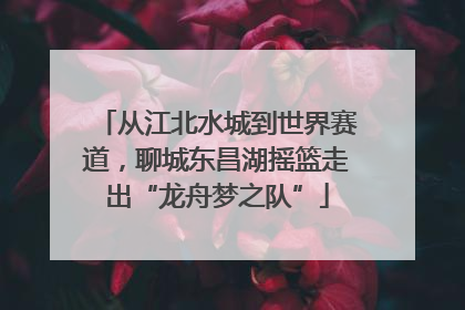 从江北水城到世界赛道，聊城东昌湖摇篮走出“龙舟梦之队”