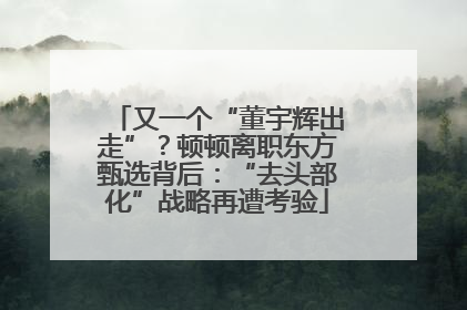 又一个“董宇辉出走”？顿顿离职东方甄选背后：“去头部化”战略再遭考验