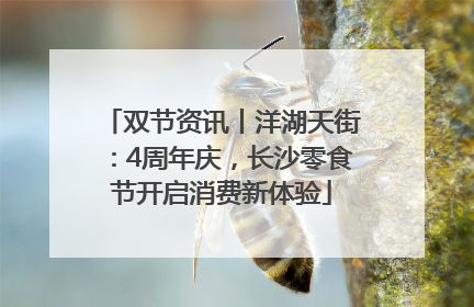 双节资讯丨洋湖天街：4周年庆，长沙零食节开启消费新体验