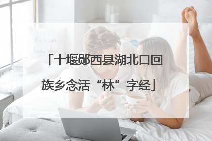十堰郧西县湖北口回族乡念活“林”字经