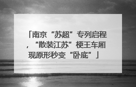 南京“苏超”专列启程，“散装江苏”梗王车厢现原形秒变“卧底”