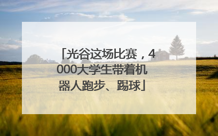 光谷这场比赛，4000大学生带着机器人跑步、踢球