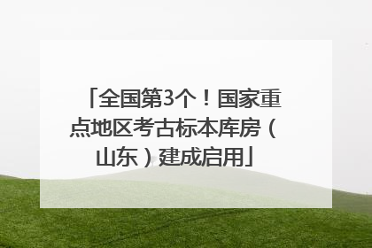 全国第3个！国家重点地区考古标本库房（山东）建成启用