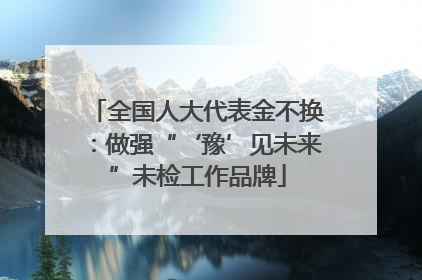 全国人大代表金不换：做强“‘豫’见未来”未检工作品牌