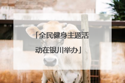 全民健身主题活动在银川举办