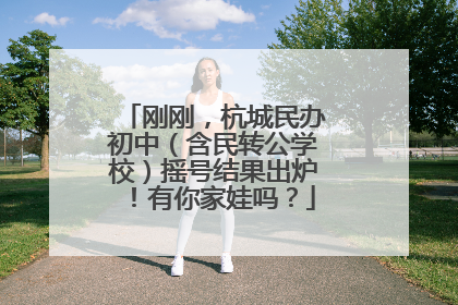 刚刚，杭城民办初中（含民转公学校）摇号结果出炉！有你家娃吗？