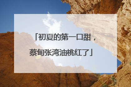 初夏的第一口甜，蔡甸张湾油桃红了