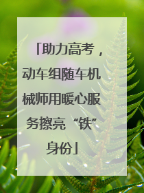 助力高考，动车组随车机械师用暖心服务擦亮“铁”身份
