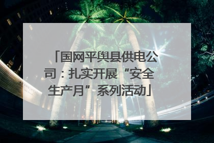 国网平舆县供电公司：扎实开展“安全生产月”系列活动