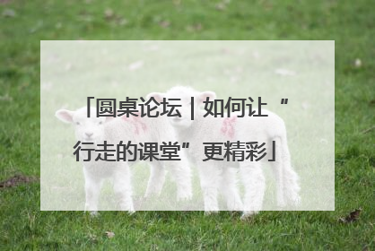 圆桌论坛｜如何让“行走的课堂”更精彩