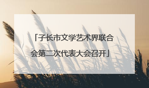 子长市文学艺术界联合会第二次代表大会召开