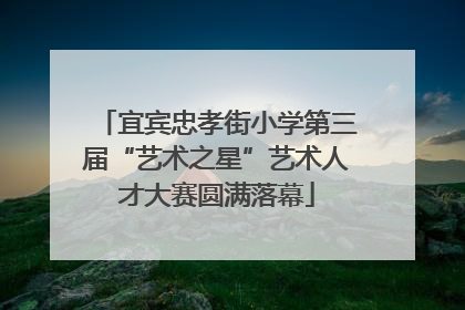 宜宾忠孝街小学第三届“艺术之星”艺术人才大赛圆满落幕