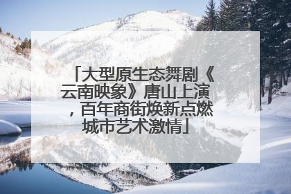 大型原生态舞剧《云南映象》唐山上演，百年商街焕新点燃城市艺术激情