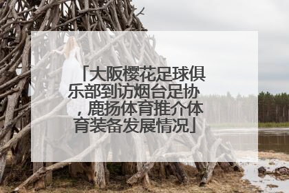 大阪樱花足球俱乐部到访烟台足协，鹿扬体育推介体育装备发展情况