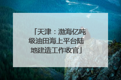 天津：渤海亿吨级油田海上平台陆地建造工作收官
