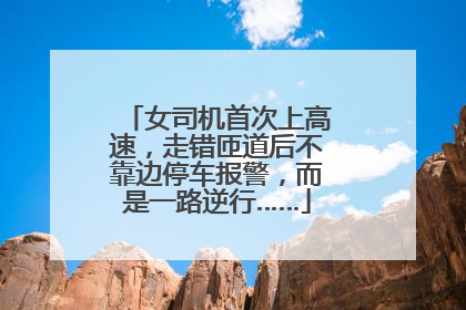 女司机首次上高速，走错匝道后不靠边停车报警，而是一路逆行……