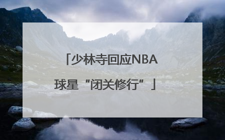 少林寺回应NBA球星“闭关修行”