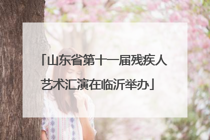 山东省第十一届残疾人艺术汇演在临沂举办